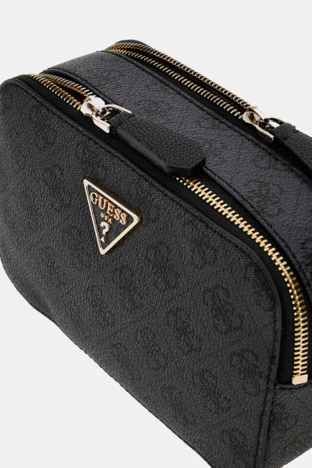 Guess  Noelle 4G Logolu Mini Çapraz Çanta Siyah
