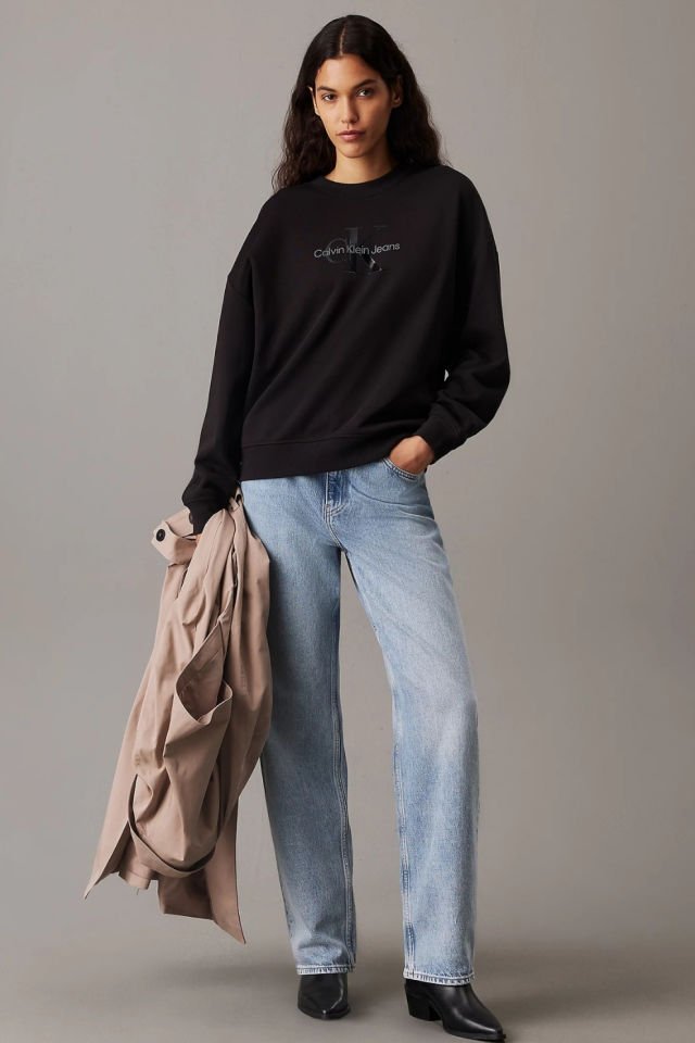 Calvin Klein Monogram Sweatshirt Siyah