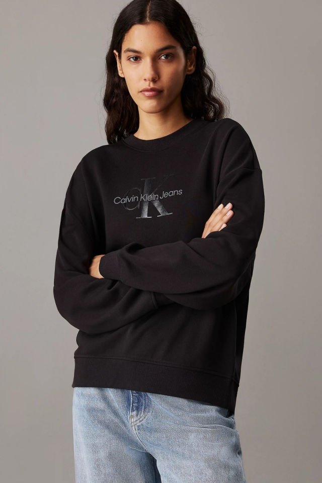 Calvin Klein Monogram Sweatshirt Siyah