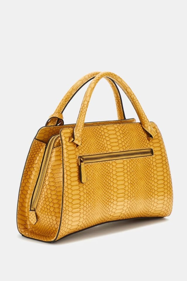 Guess Georgina Piton Desenli El Çantası Sarı