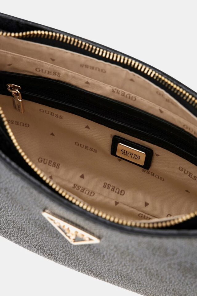 Guess Noelle 4G Logolu Omuz Çantası Siyah