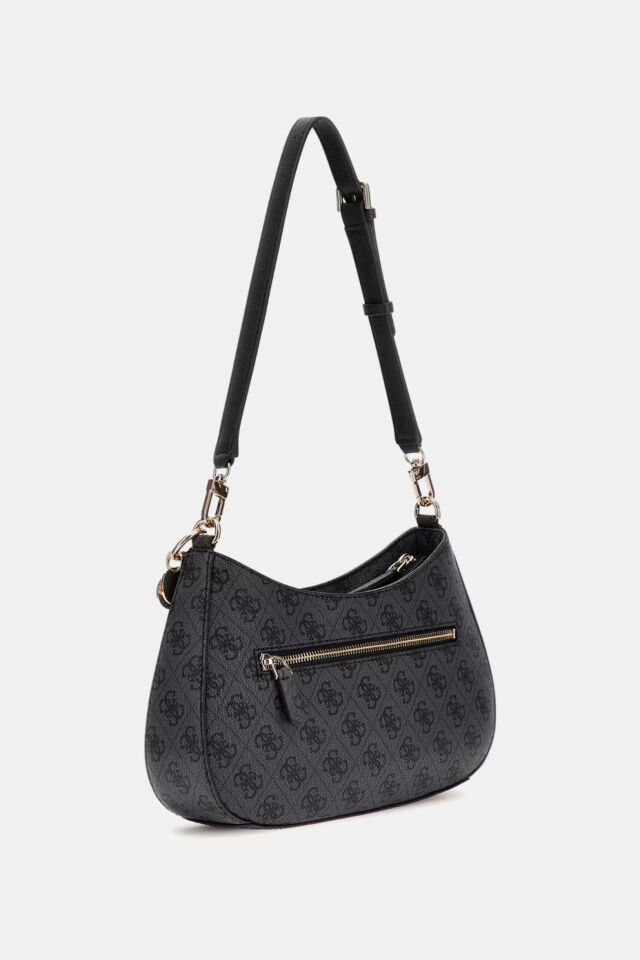 Guess Noelle 4G Logolu Omuz Çantası Siyah