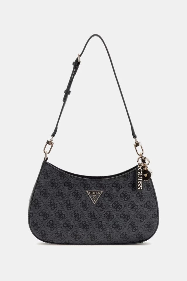 Guess Noelle 4G Logolu Omuz Çantası Siyah