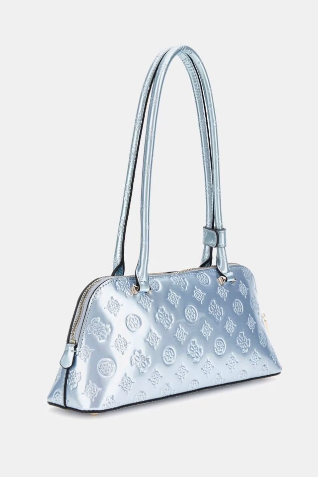 Guess Arnela 4G ve Peony Logolu Omuz Çantası Mavi