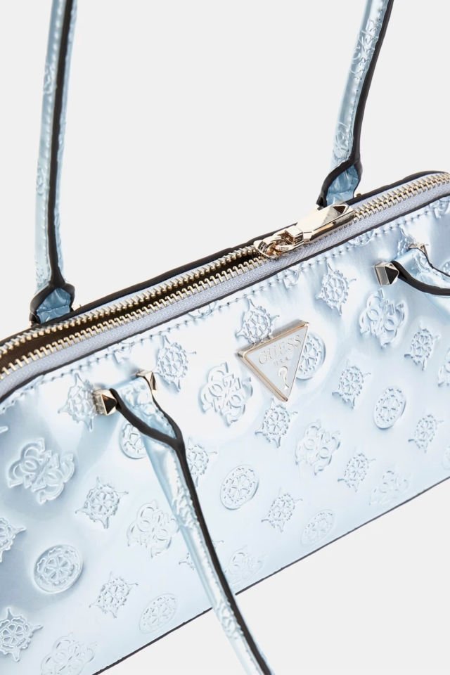 Guess Arnela 4G ve Peony Logolu Omuz Çantası Mavi