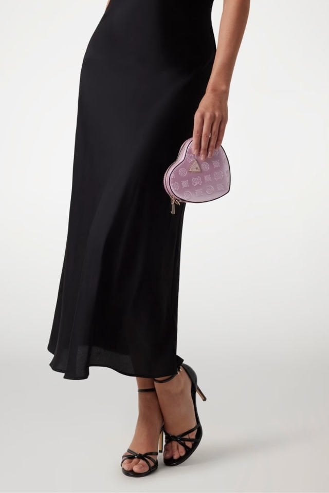 Guess Arnela 4G ve Peony Logolu Mini Çapraz Çanta Pembe
