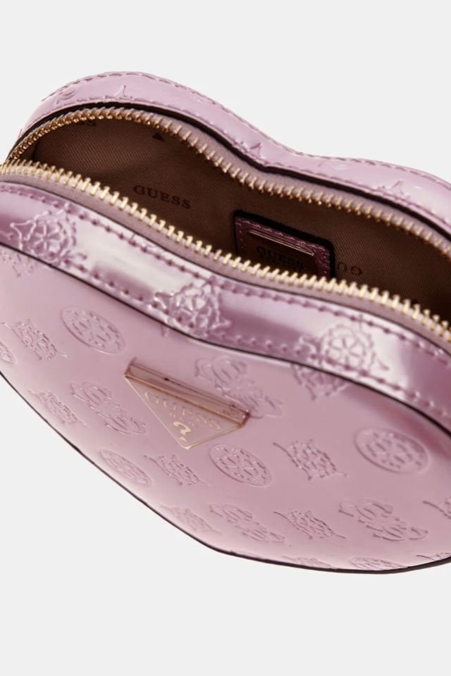 Guess Arnela 4G ve Peony Logolu Mini Çapraz Çanta Pembe