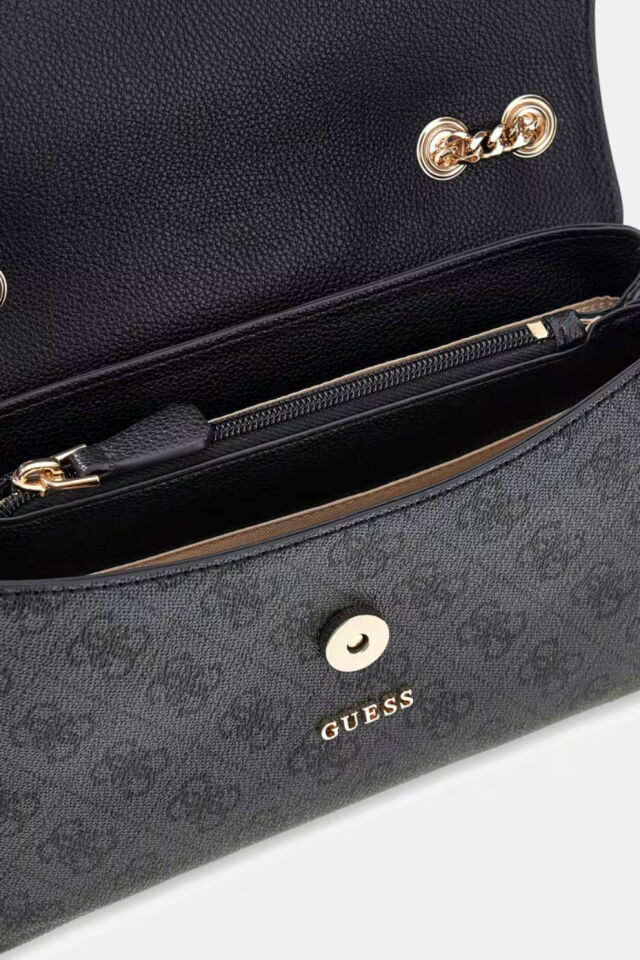 Guess Lindsey Crossbody Çanta Koyu Gri