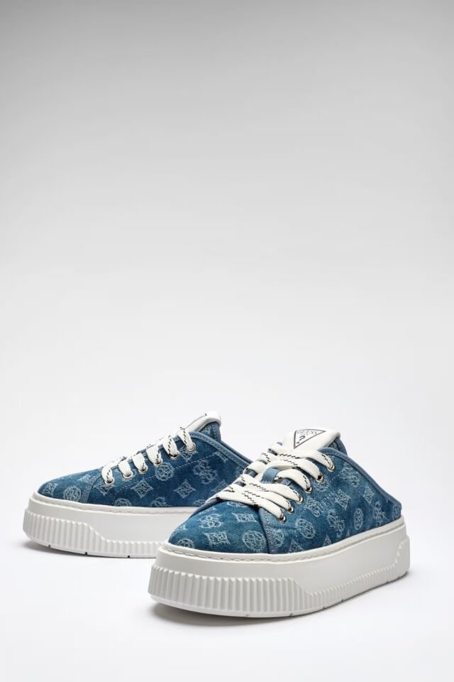 Guess Nudge Denim Spor Ayakkabılar Mavi