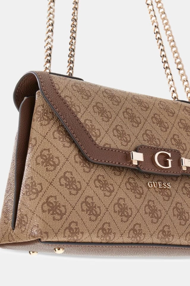 Guess Lindsey Crossbody Çanta Kahverengi