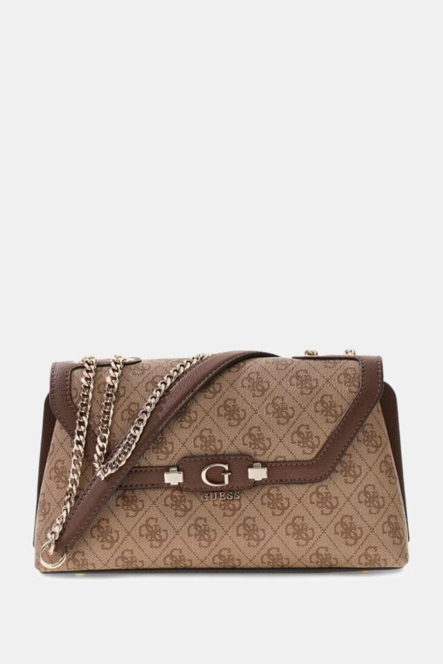 Guess Lindsey Crossbody Çanta Kahverengi