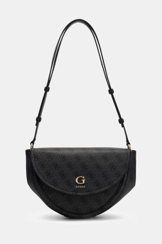 Guess Coleen Logo Çanta Koyu Gri