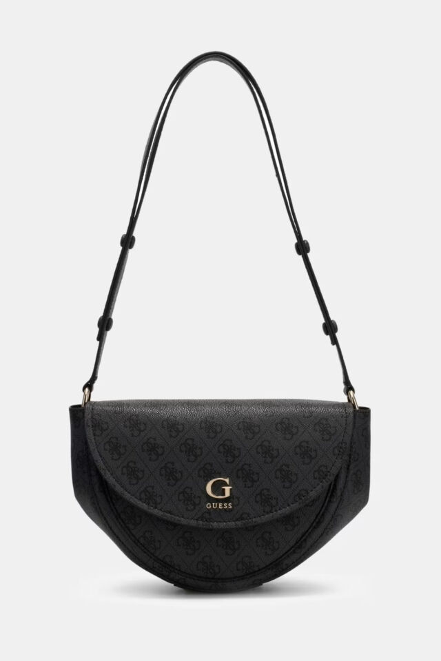 Guess Coleen Logo Çanta Koyu Gri