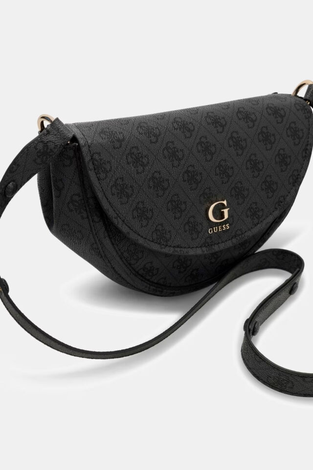 Guess Coleen Logo Çanta Koyu Gri