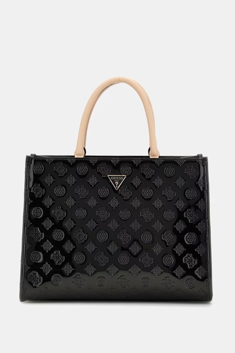 Guess Arnela 4G ve Peony Logolu El Çantası Siyah