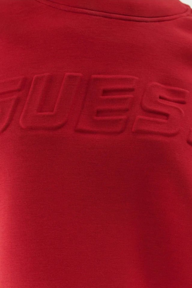 Guess Önde Logolu Kadın Sweatshirt Kırmızı