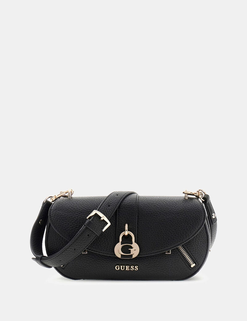 Guess Jessa Kapaklı Çapraz Askılı Çanta Siyah