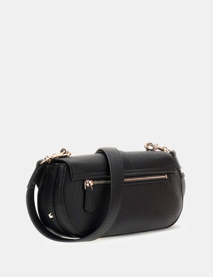 Guess Jessa Kapaklı Çapraz Askılı Çanta Siyah