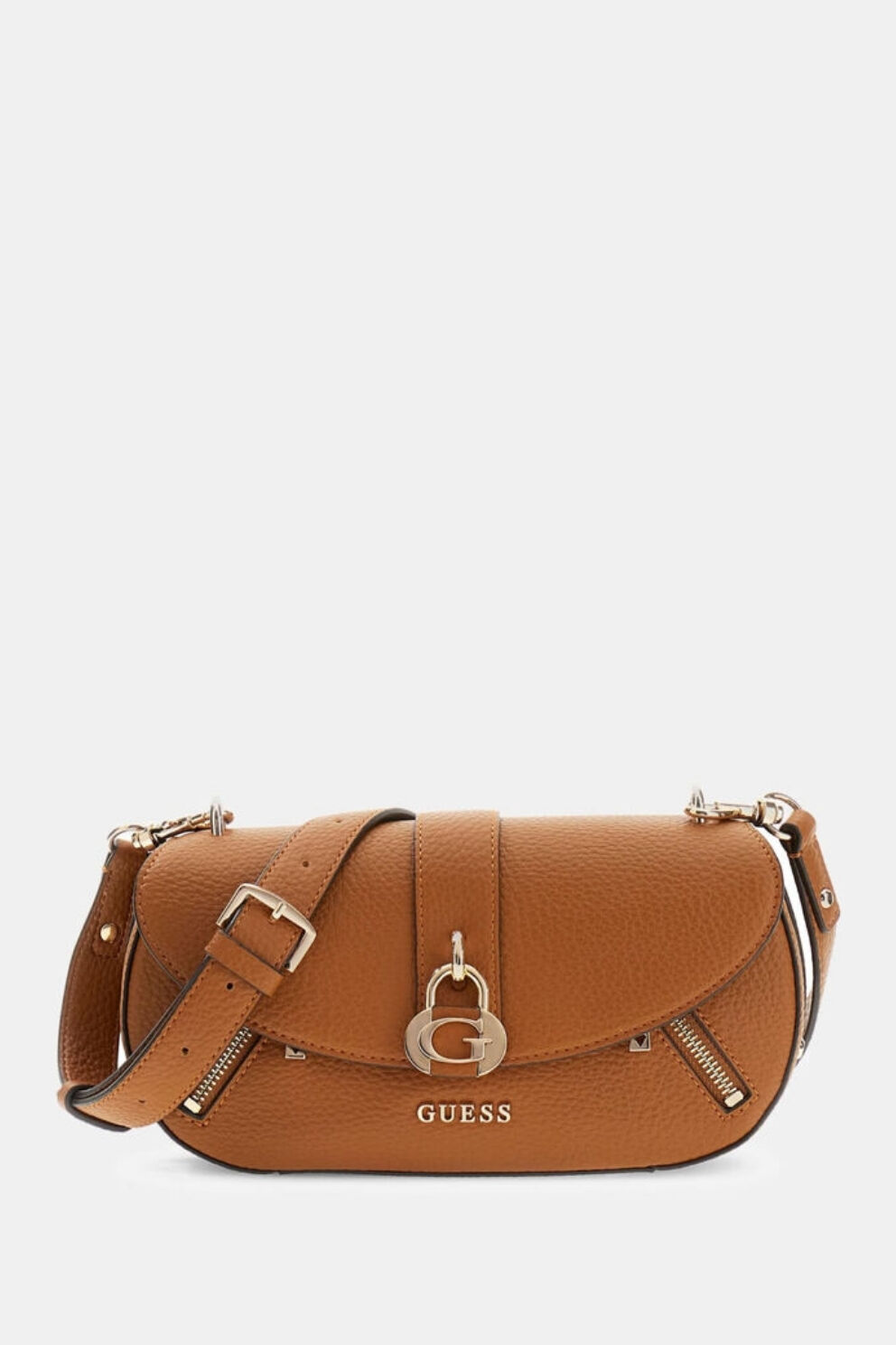 Guess Jessa Kapaklı Çapraz Askılı Çanta Karamel