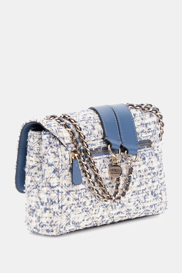 Guess Giully Tüvit Çapraz Çanta Mavi