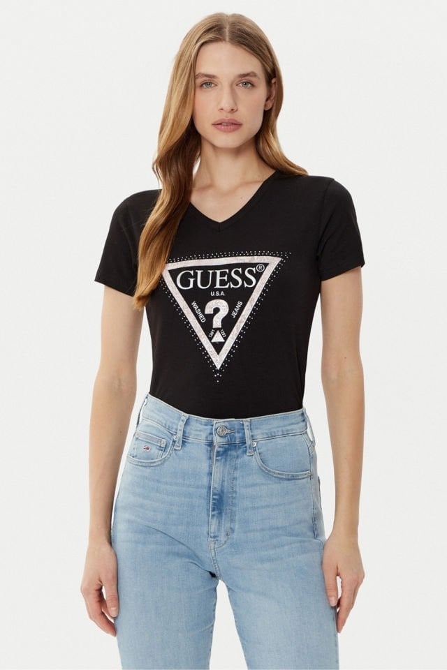 Guess Python'u Tahmin Et Tişörtü Siyah