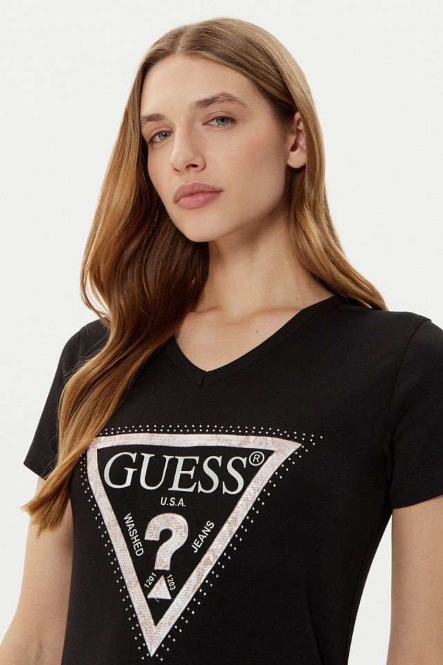 Guess Python'u Tahmin Et Tişörtü Siyah
