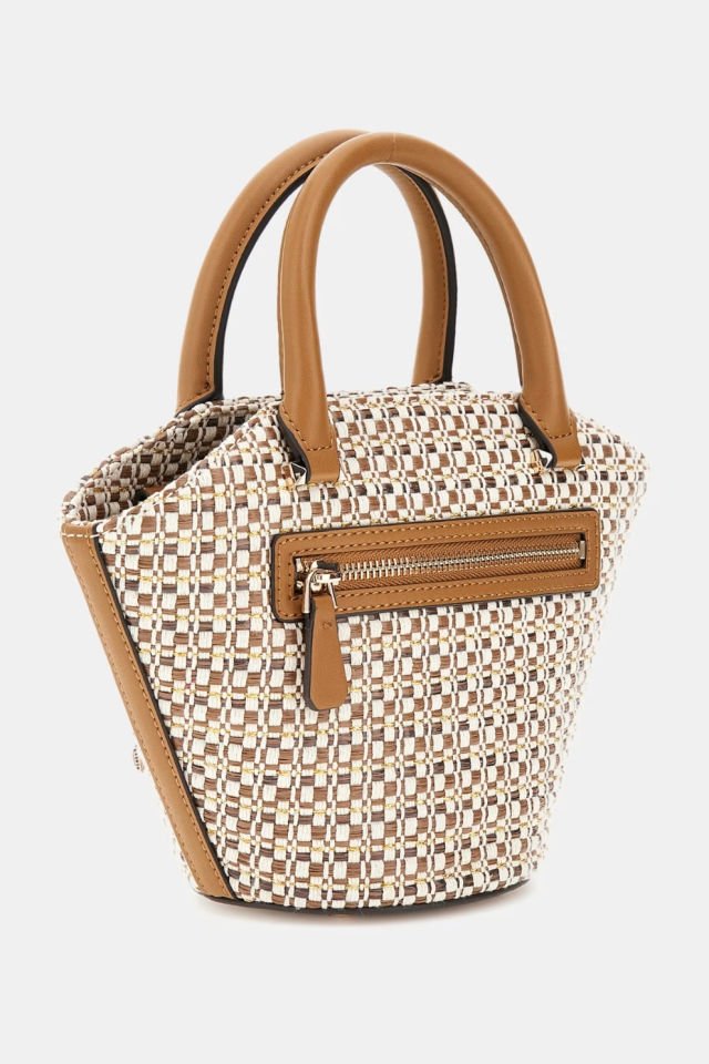 Guess Beauvoir Mücevher Detaylı El Çantası Bej