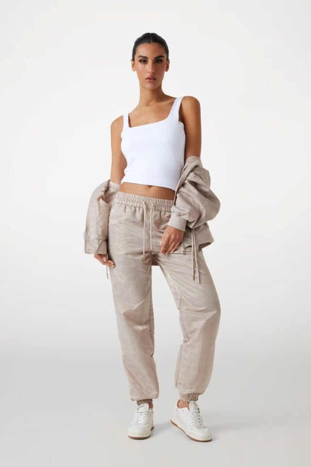 Guess 4G Logolu Bomber Ceket Bej