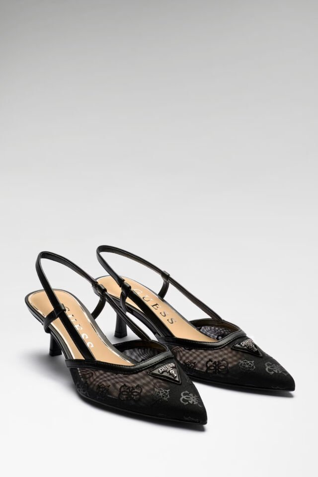 Guess Yanno Logo Slingback Siyah