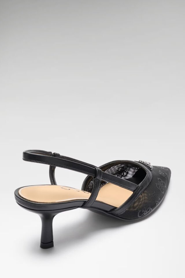 Guess Yanno Logo Slingback Siyah