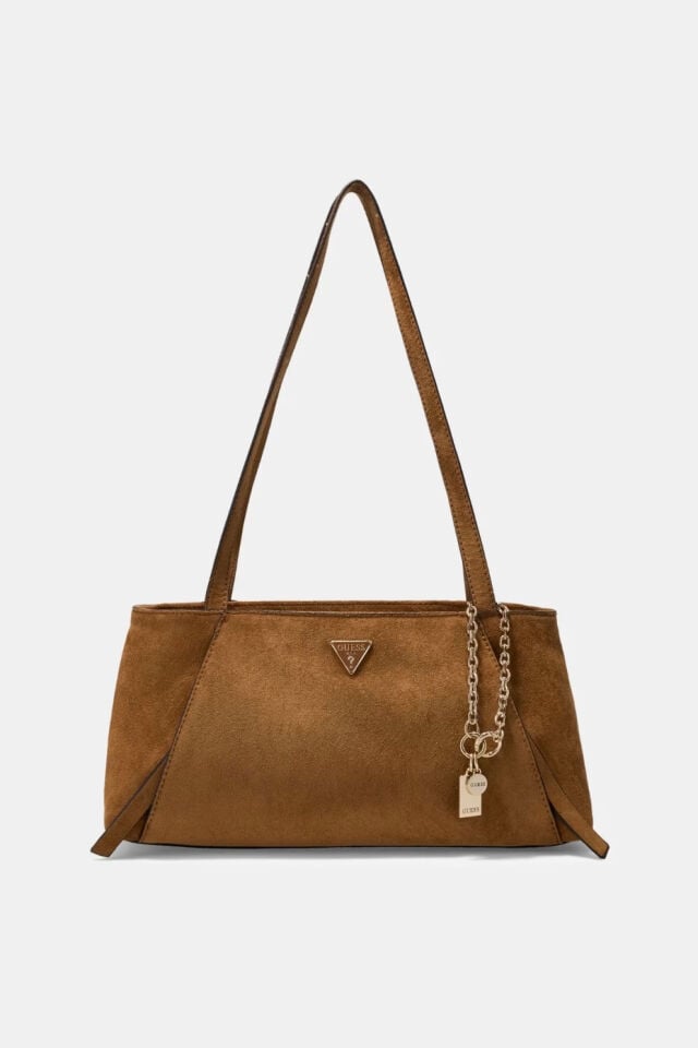 Guess Devon Postacı Çantası Kahverengi