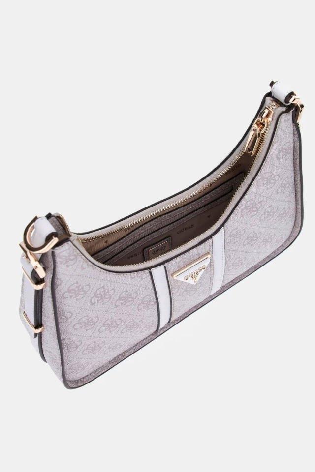 Guess Noreen 4G Logolu Omuz Çantası Beyaz