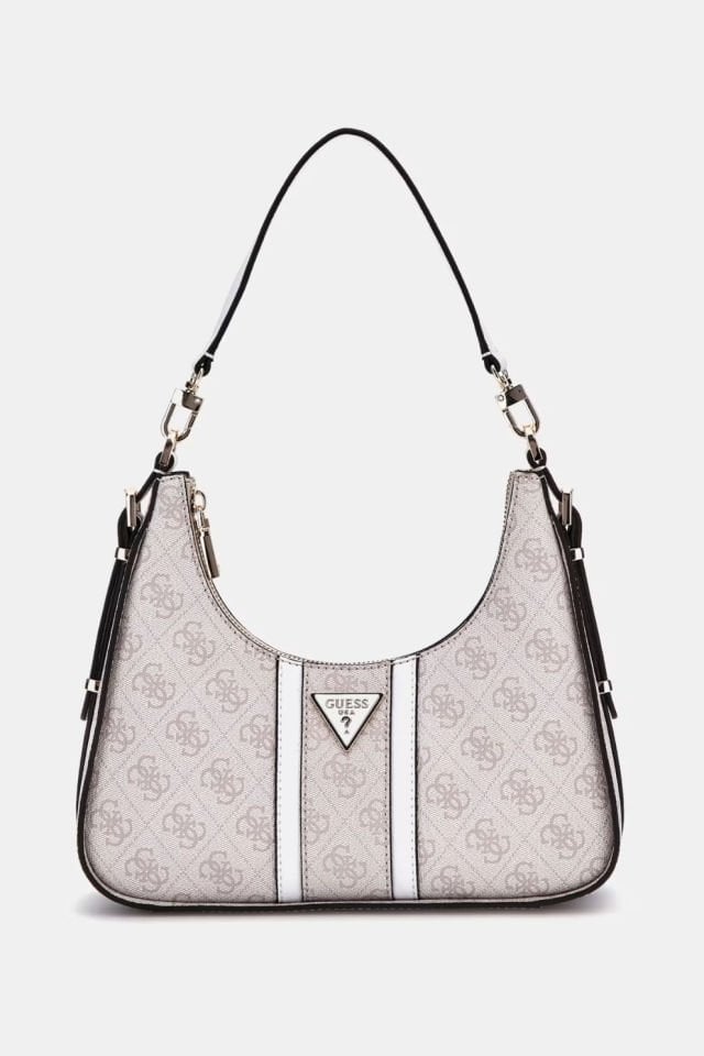 Guess Noreen 4G Logolu Omuz Çantası Beyaz