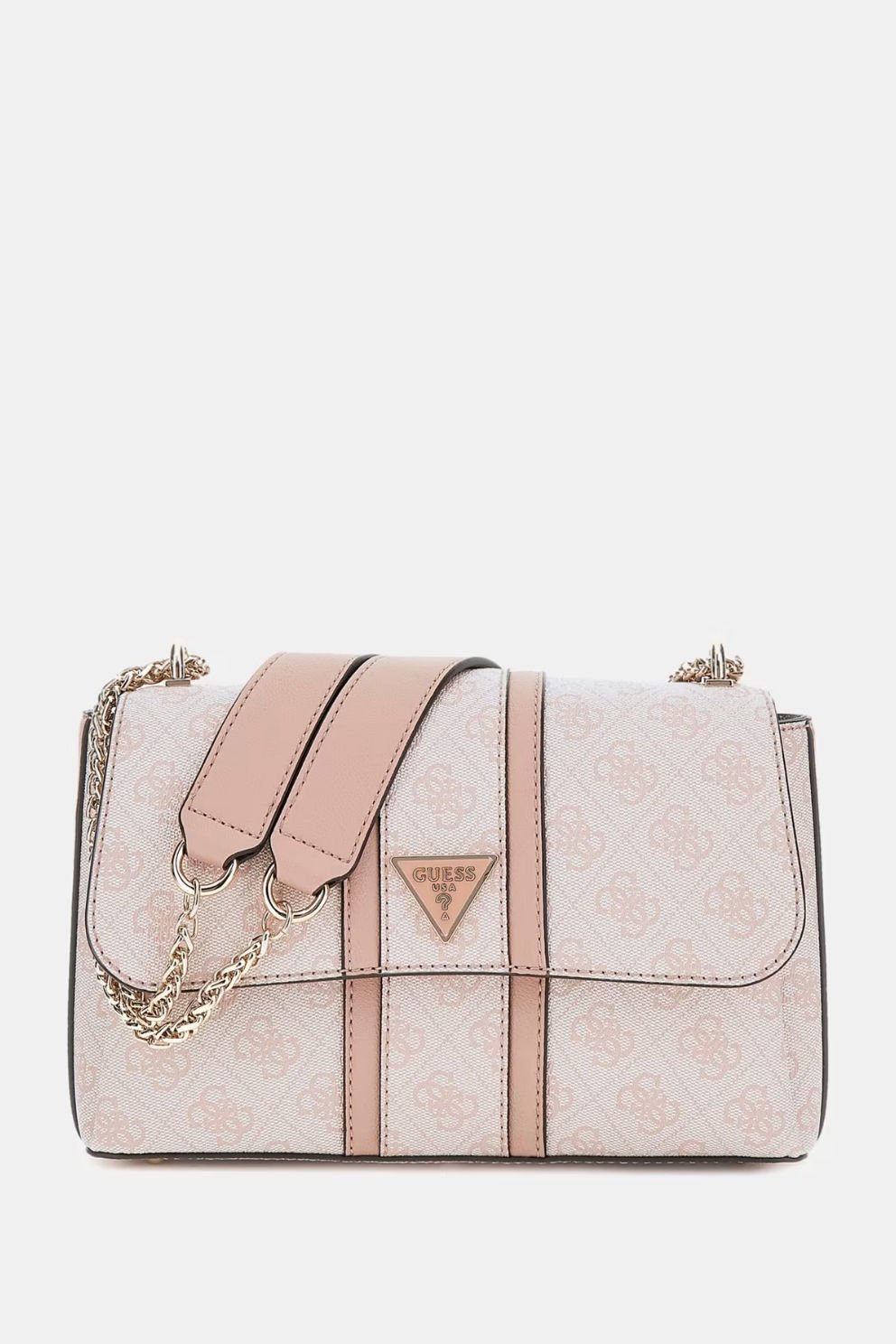 Guess Noreen 4G Logolu Çapraz Çanta Beyaz