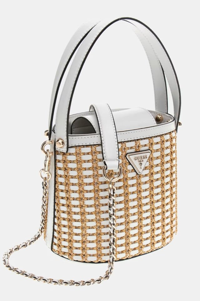 Guess Atalia Rafya Mini Kova Çanta