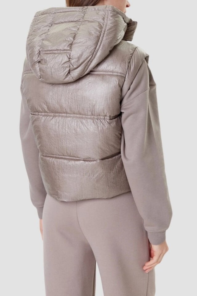 Guess Bej Kadın Dolgulu Yelek