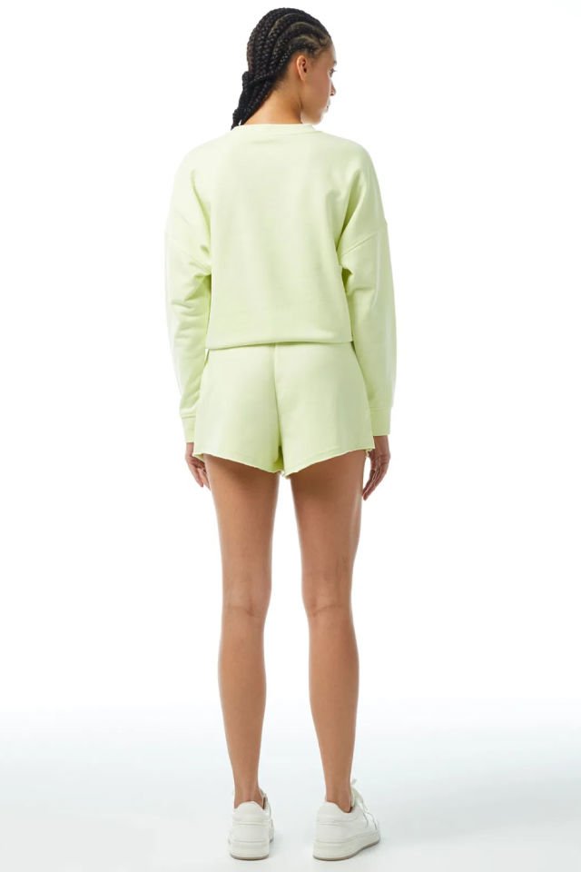 Guess Taşlı Logolu Şort Sarı