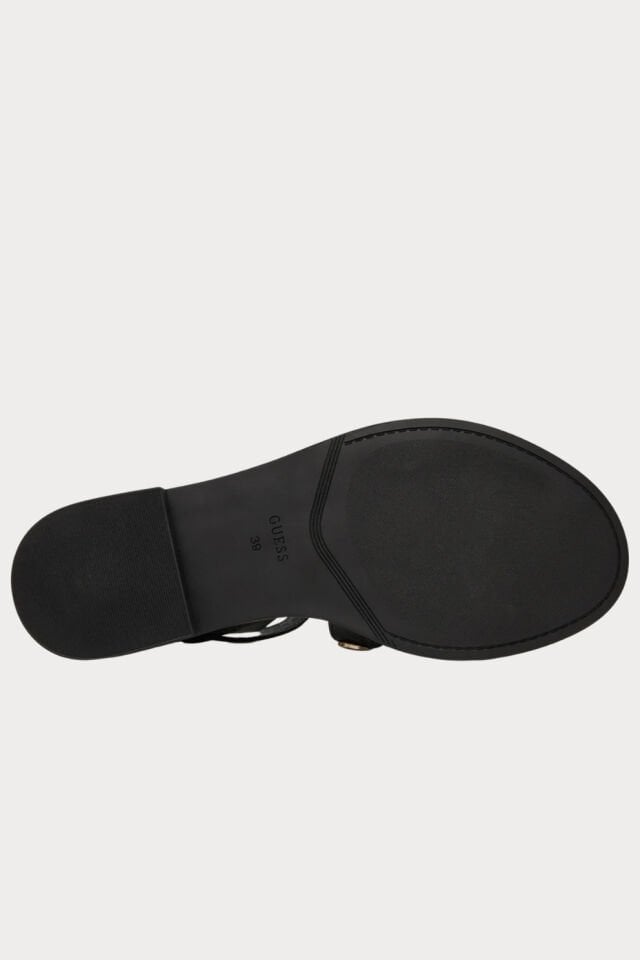 Guess Logolu Bantlı Sandalet Siyah