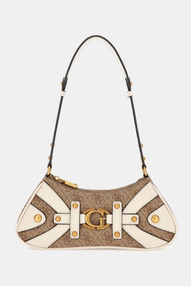 Guess Mintha 4G Logolu Omuz Çantası Bej