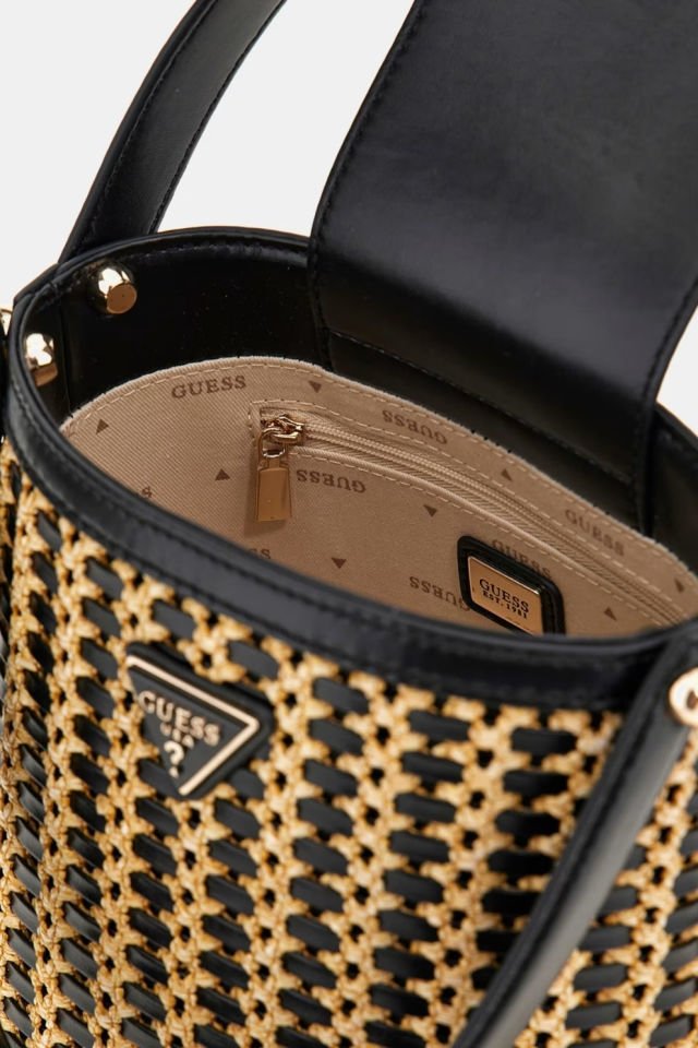 Guess Atalia Rafya Mini Kova Çanta