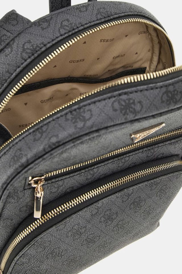 Guess Power Play 4G Logolu Sırt Çantası Siyah