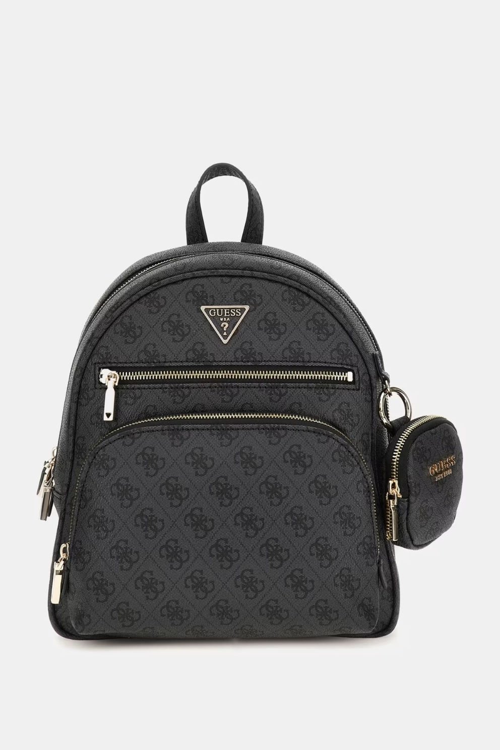 Guess Power Play 4G Logolu Sırt Çantası Siyah