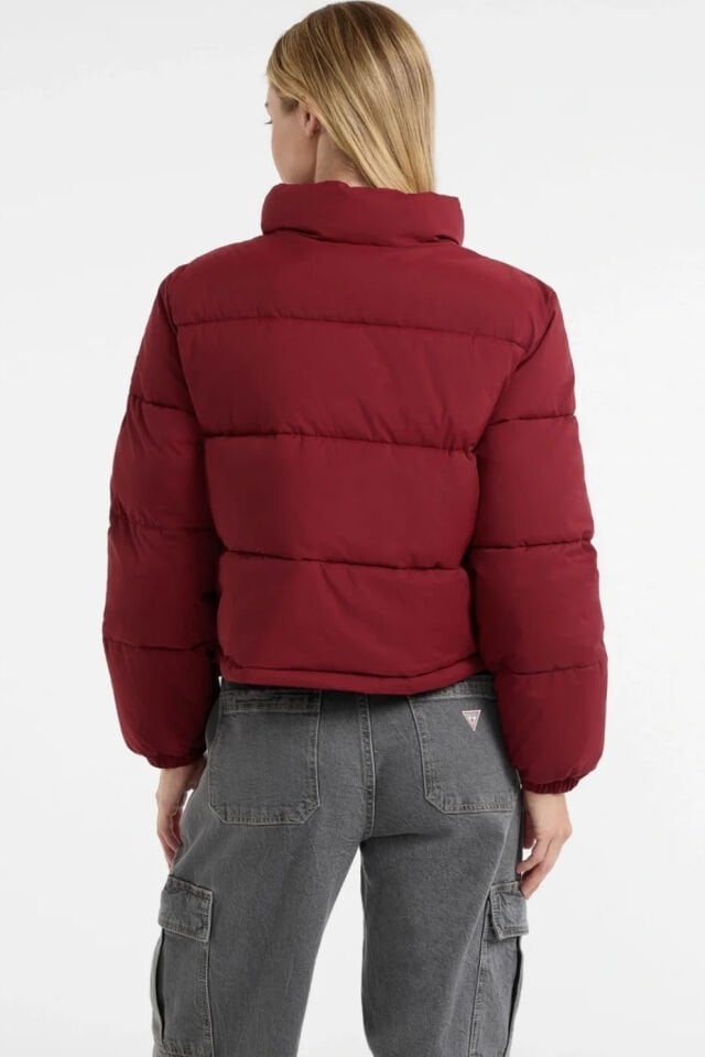 Guess Gj Cropped Kadın Kırmızı Mont