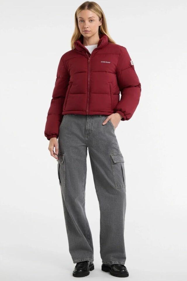 Guess Gj Cropped Kadın Kırmızı Mont