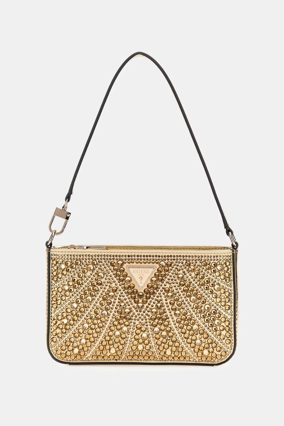 Guess Beauvoir Mini Omuz Çantası Altın Rengi