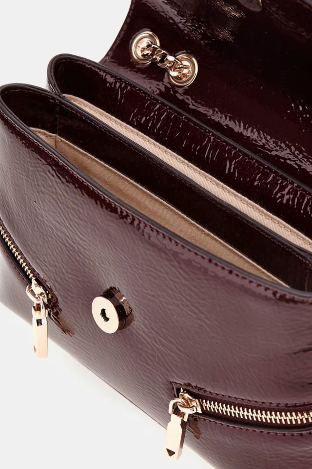 Guess Trissa Rugan Çapraz Çanta Bordo