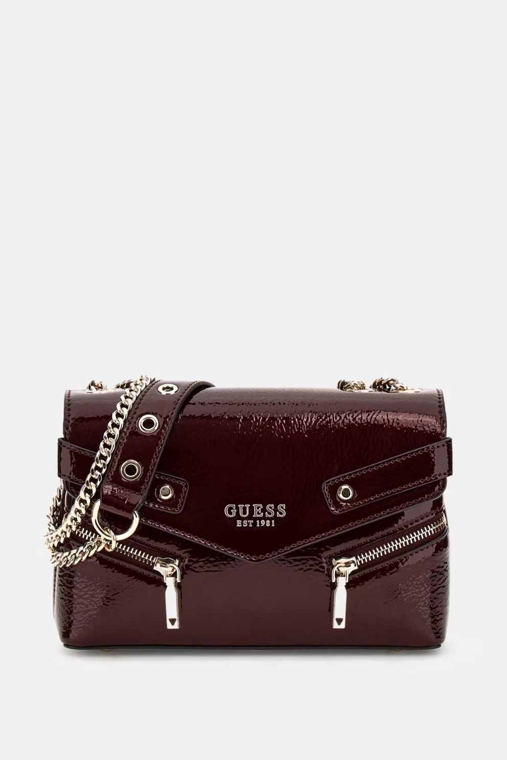 Guess Trissa Rugan Çapraz Çanta Bordo