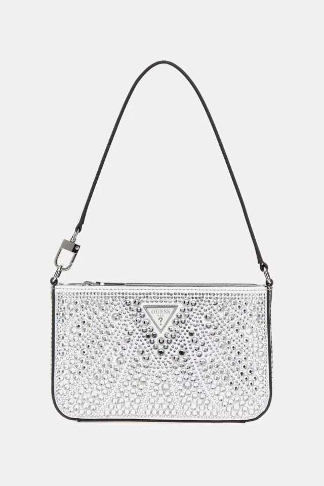 Guess Beauvoir Mini Omuz Çantası Gümüş