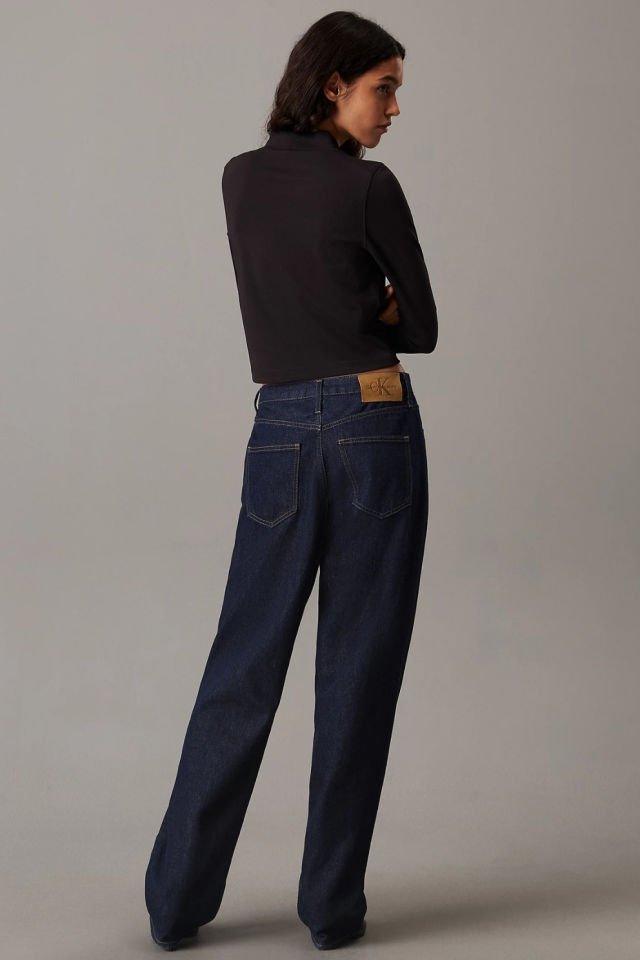 Calvin Klein Milano Jersey Uzun Kollu Üst Siyah