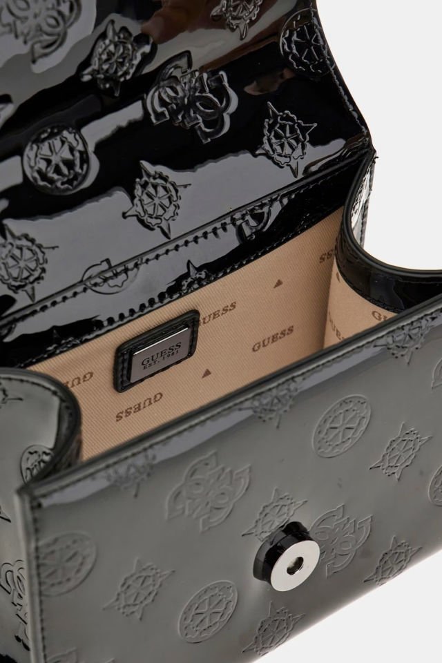 Guess Zalina Rugan Mini El Çantası Siyah